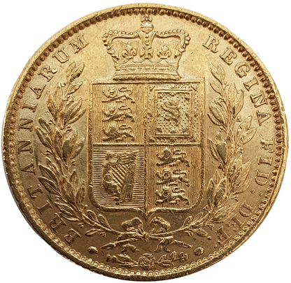 1853 Queen Victoria Shield Reverse Sovereign