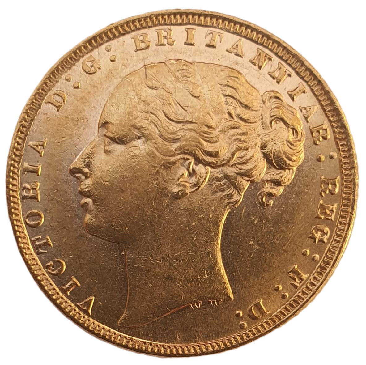 1871 Queen Victoria Young Head Gold Sovereign