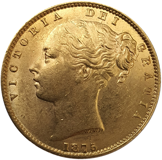 1875-S Queen Victoria Shield Reverse Sovereign