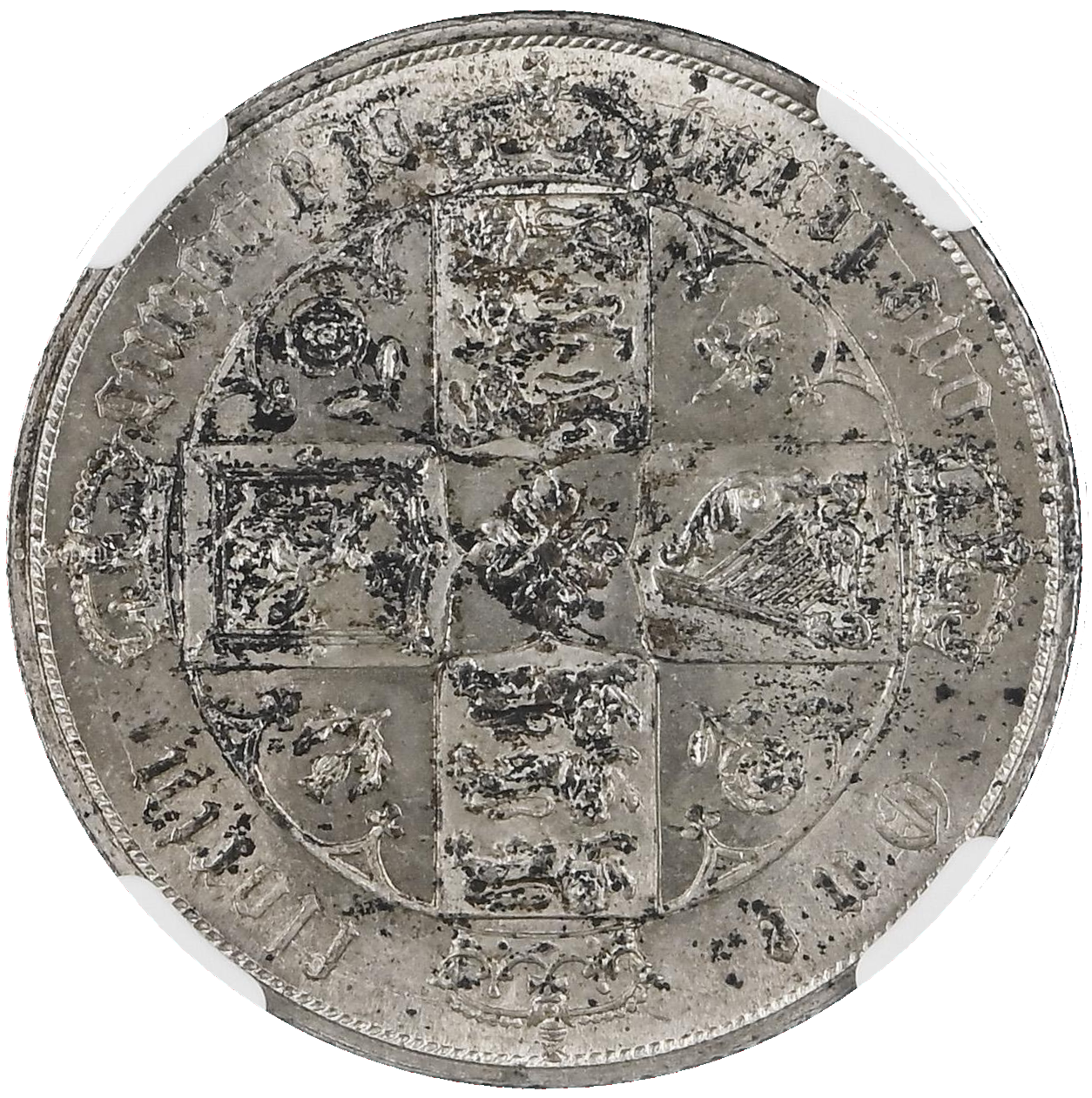 1875 Queen Victoria Gothic Florin, MDCCCLXXV - NGC MS-63