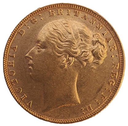 1876 Queen Victoria Young Head Gold Sovereign