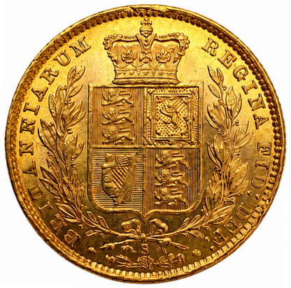 1878-S Queen Victoria Shield Reverse Sovereign