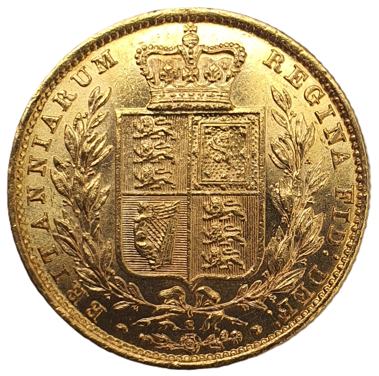 1879-S Queen Victoria Shield Reverse Sovereign