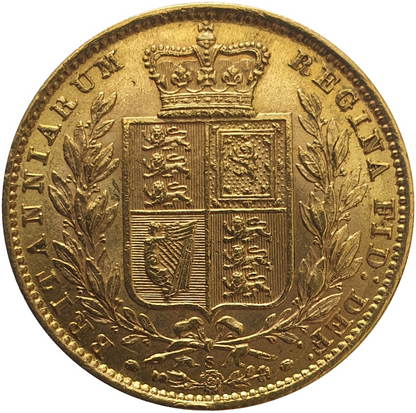 1879-S Queen Victoria Shield Reverse Sovereign