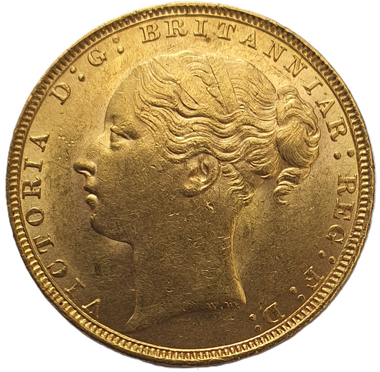 1880 Queen Victoria Young Head Gold Sovereign