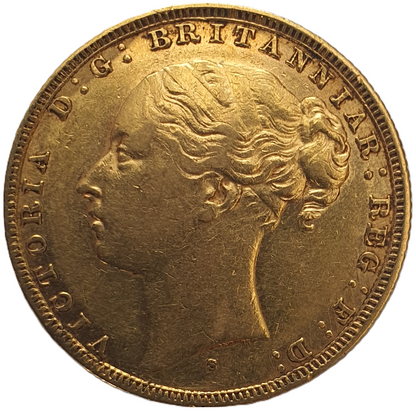 1880 Queen Victoria Young Head Gold Sovereign (Sydney)