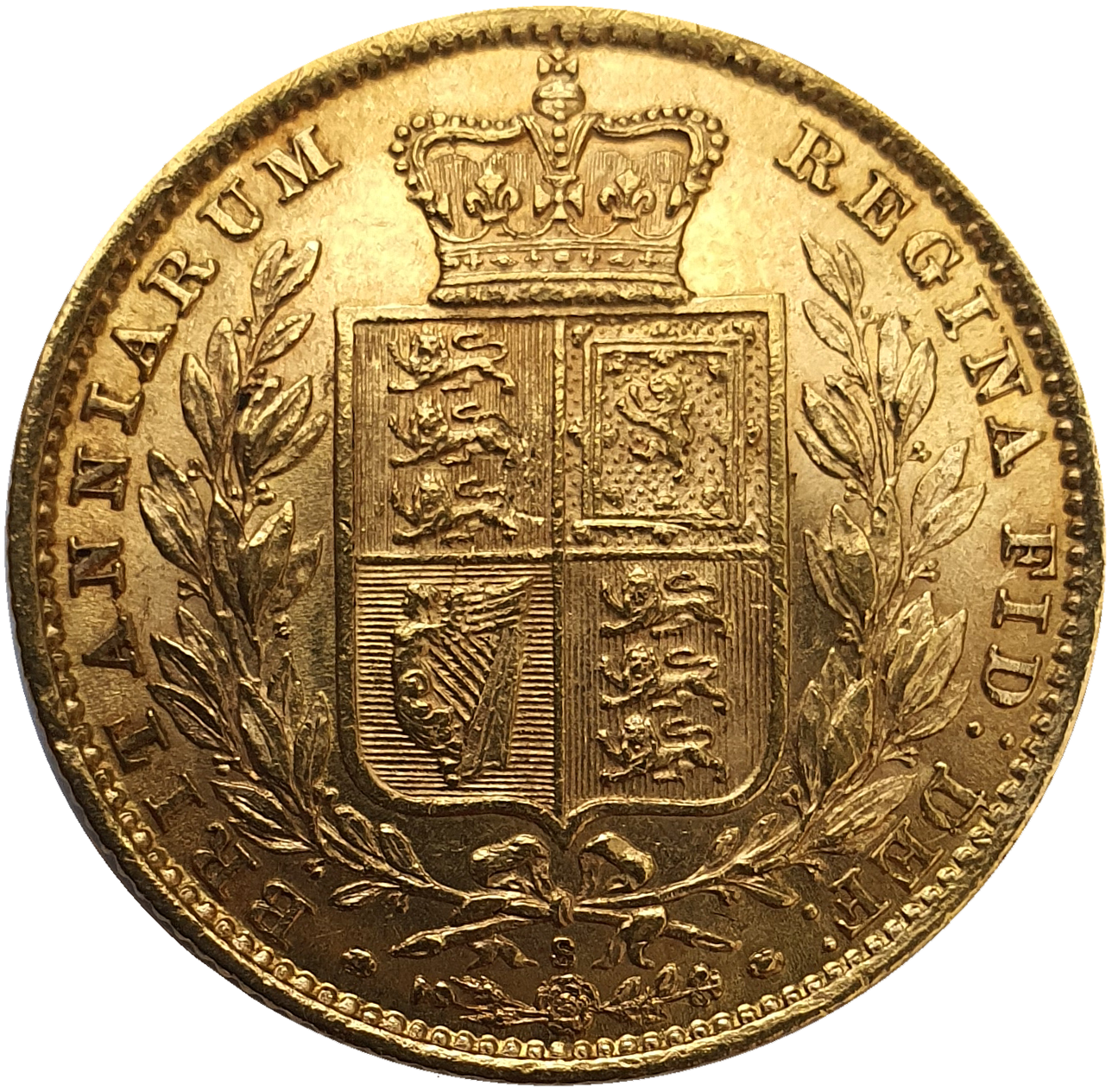 1881-S Queen Victoria Shield Reverse Sovereign