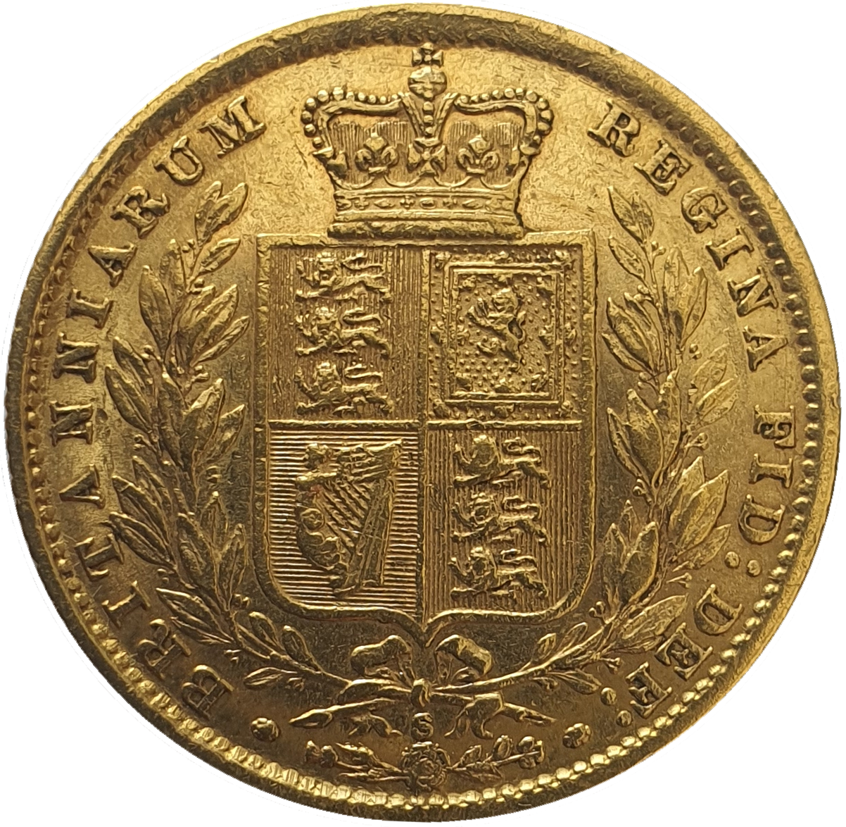 1881-S Queen Victoria Shield Reverse Sovereign