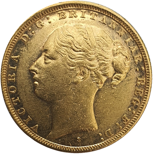 1881 Queen Victoria Young Head Gold Sovereign (Sydney)