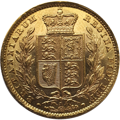 1883-S Queen Victoria Shield Reverse Sovereign