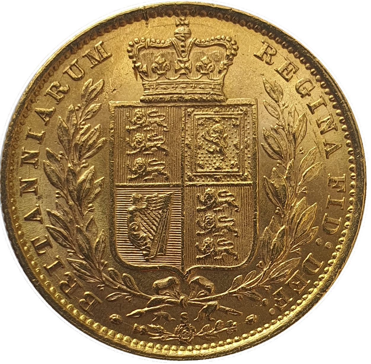 1885-S Queen Victoria Shield Reverse Sovereign