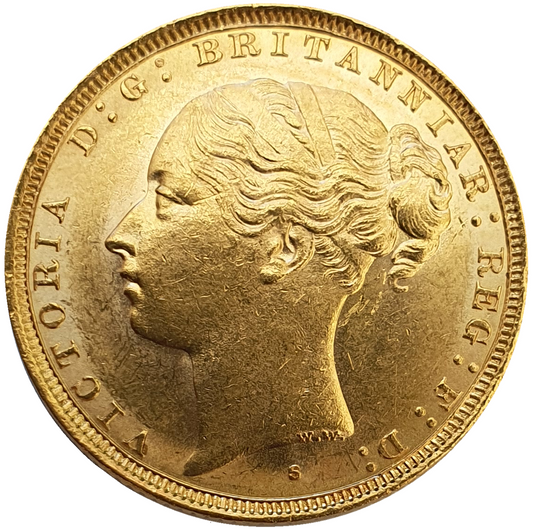 1885 Queen Victoria Young Head Gold Sovereign (Sydney) NGC MS 61