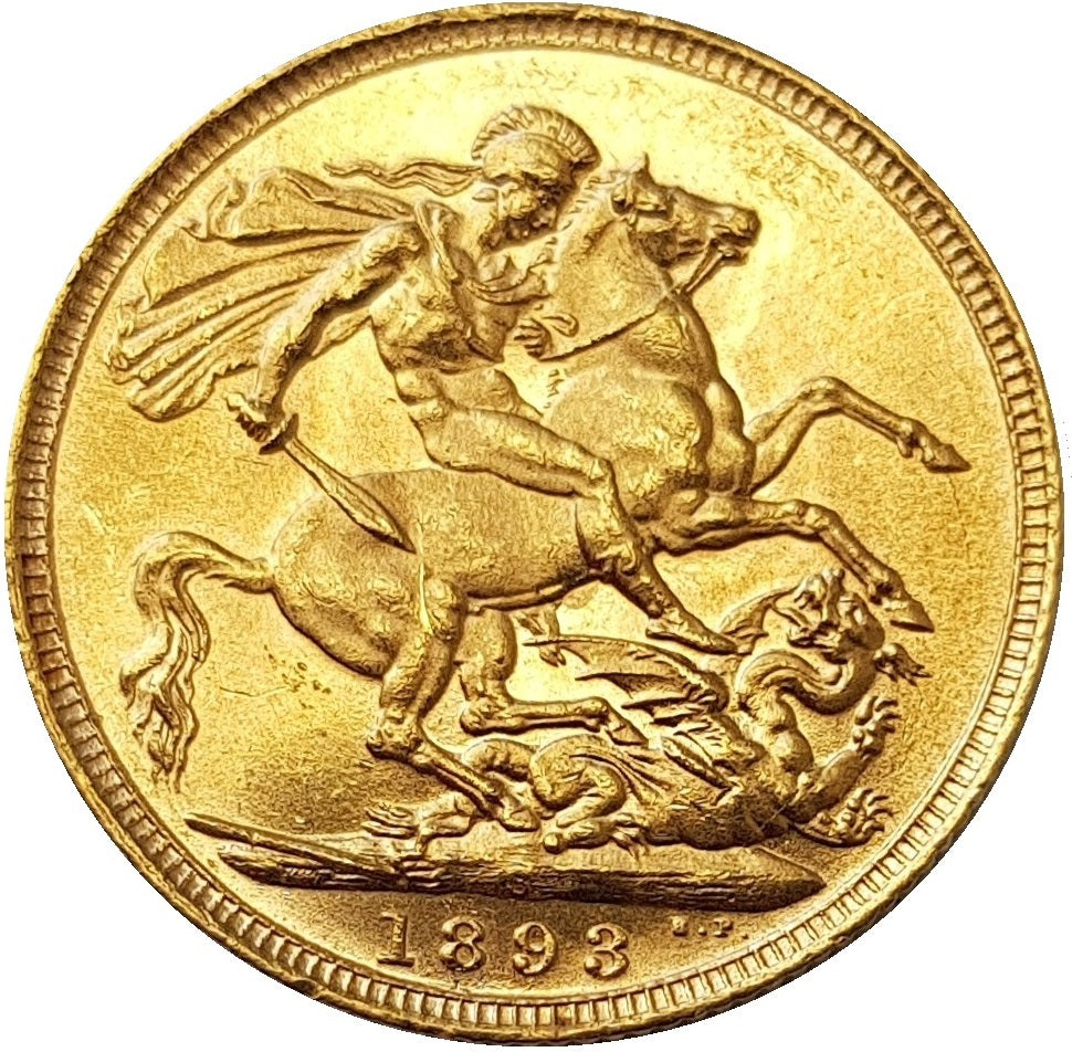 1893-S Queen Victoria Jubilee Head Gold Sovereign - NGC UNC DETAILS