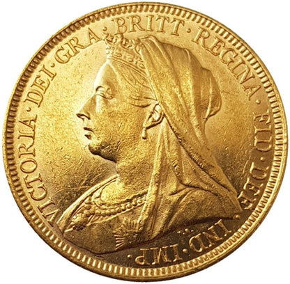 1895-M Queen Victoria Widow Head Gold Sovereign - NGC AU-58 AUNC