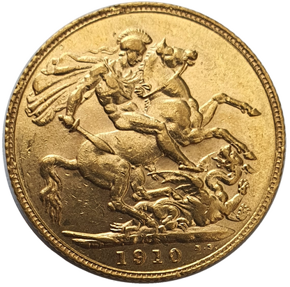 1910-C King Edward VII Gold Sovereign (Ottawa / Canada)