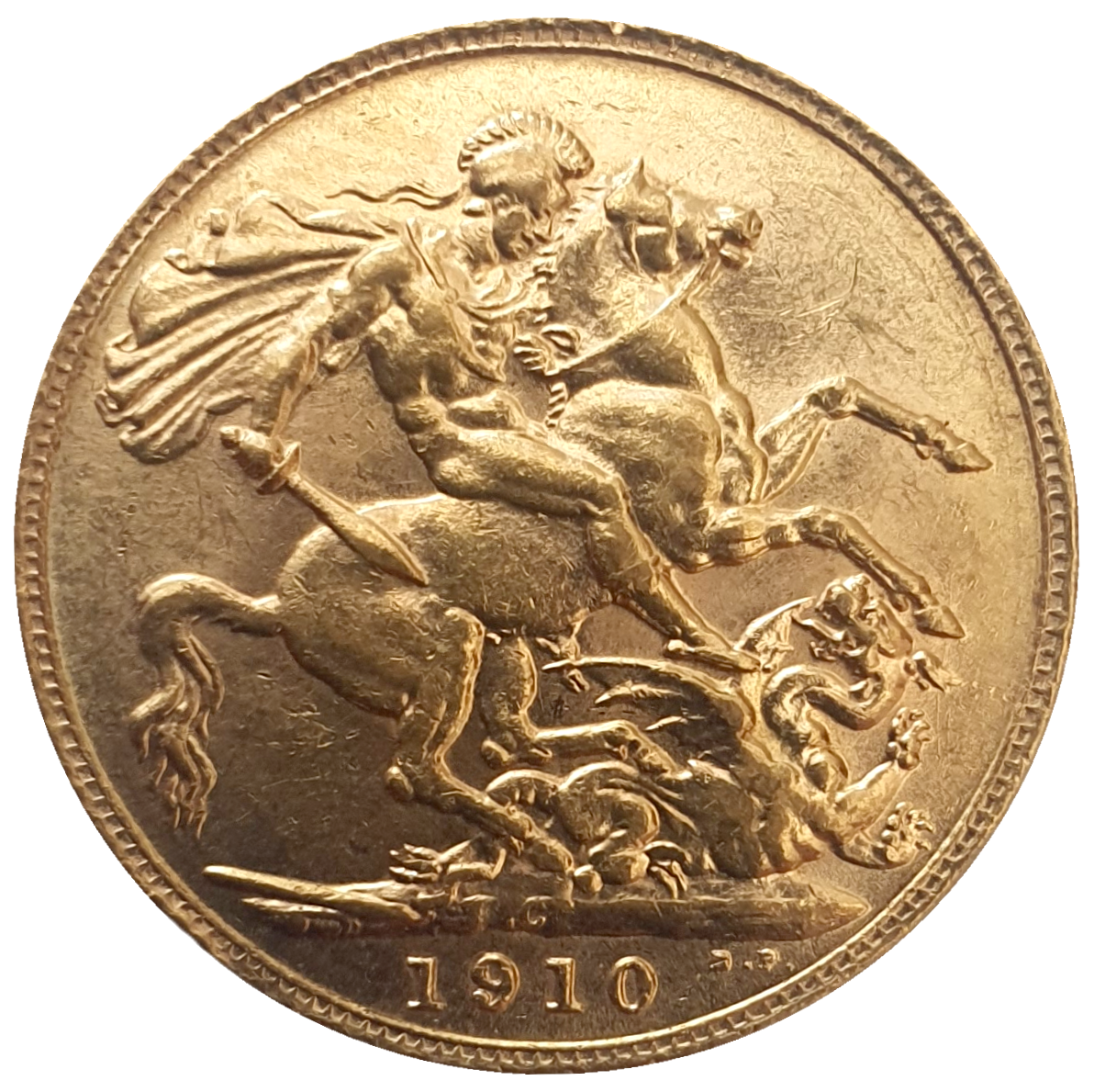 1910-C King Edward VII Gold Sovereign (Ottawa / Canada)