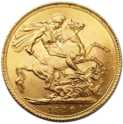 1916 King George V Gold Sovereign (London)