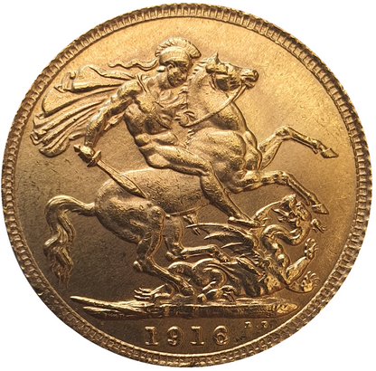 1916 King George V Gold Sovereign (London)