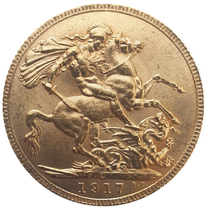 1917-C King George V Gold Sovereign (Ottawa / Canada)