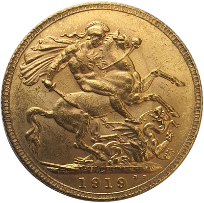 1919-C King George V Gold Sovereign (Ottawa / Canada)