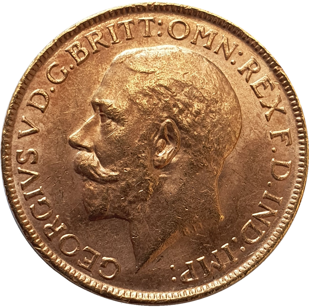 1919-M King George V Gold Sovereign (Melbourne)