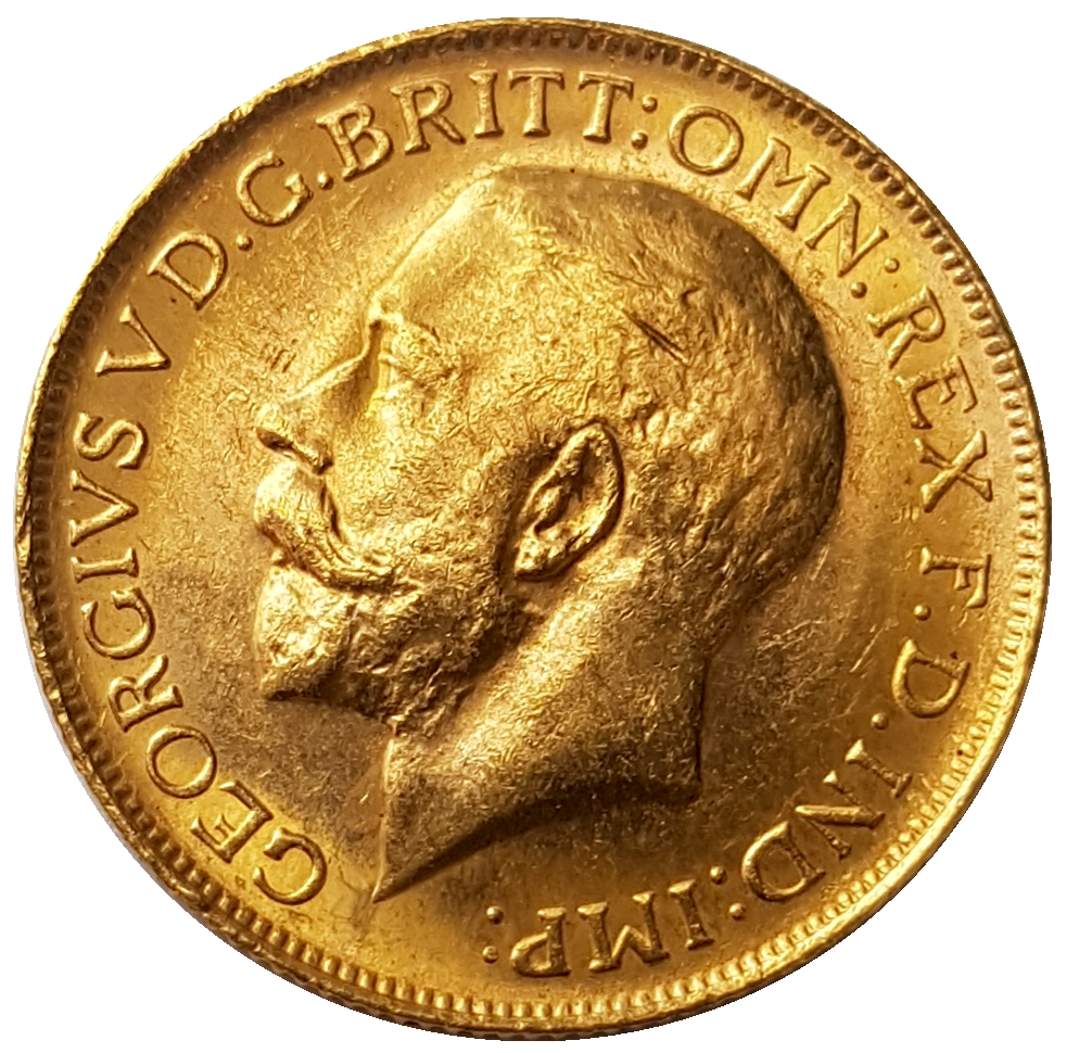 1921-P King George V Gold Sovereign (Perth)