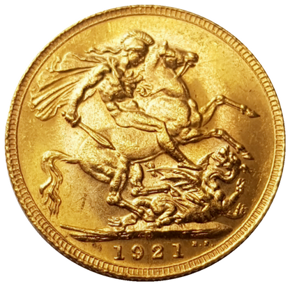 1921-P King George V Gold Sovereign (Perth)