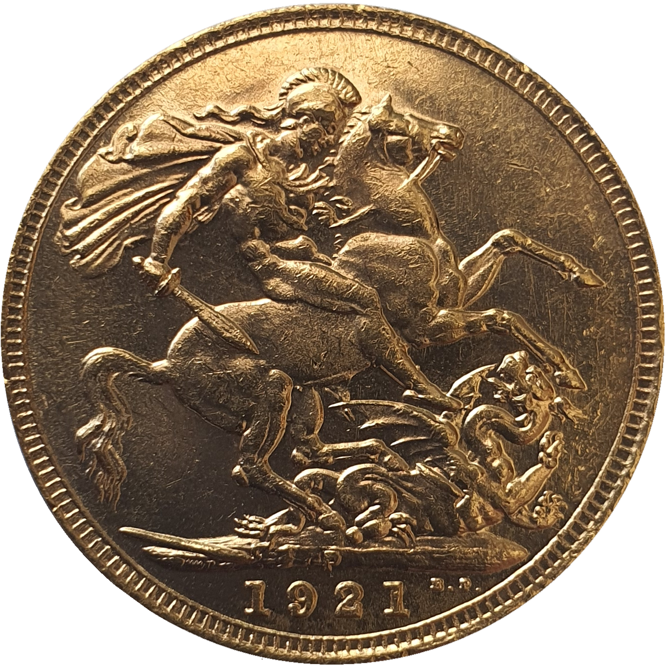 1921-P King George V Gold Sovereign (Perth)