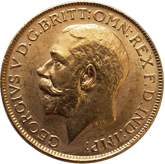 1923-M King George V Gold Sovereign (Melbourne)