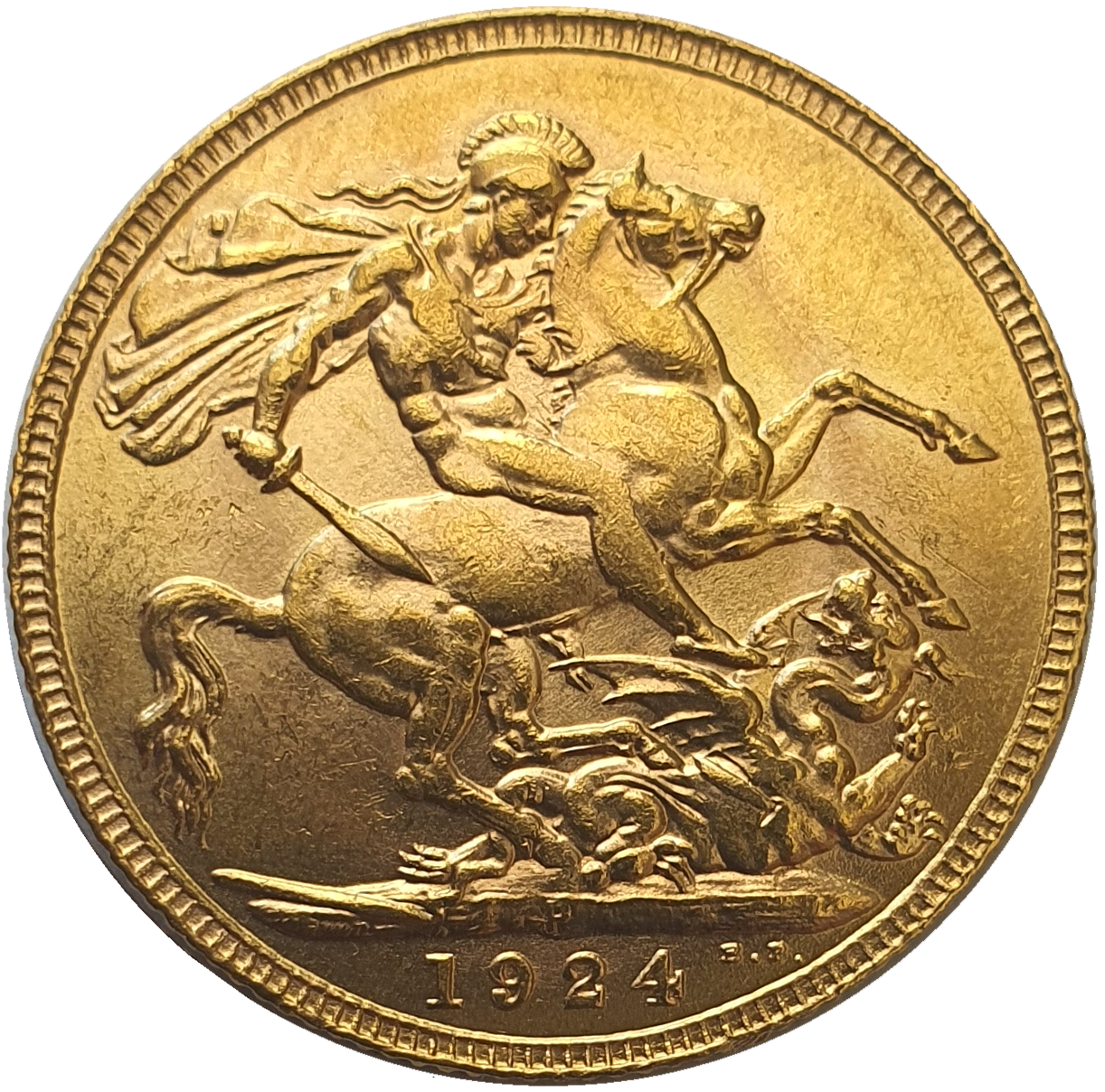 1924-P King George V Gold Sovereign (Perth)