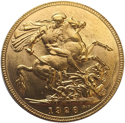 1926-M King George V Gold Sovereign (Melbourne)