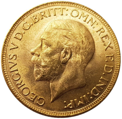 1929-P King George V Gold Sovereign (Perth)