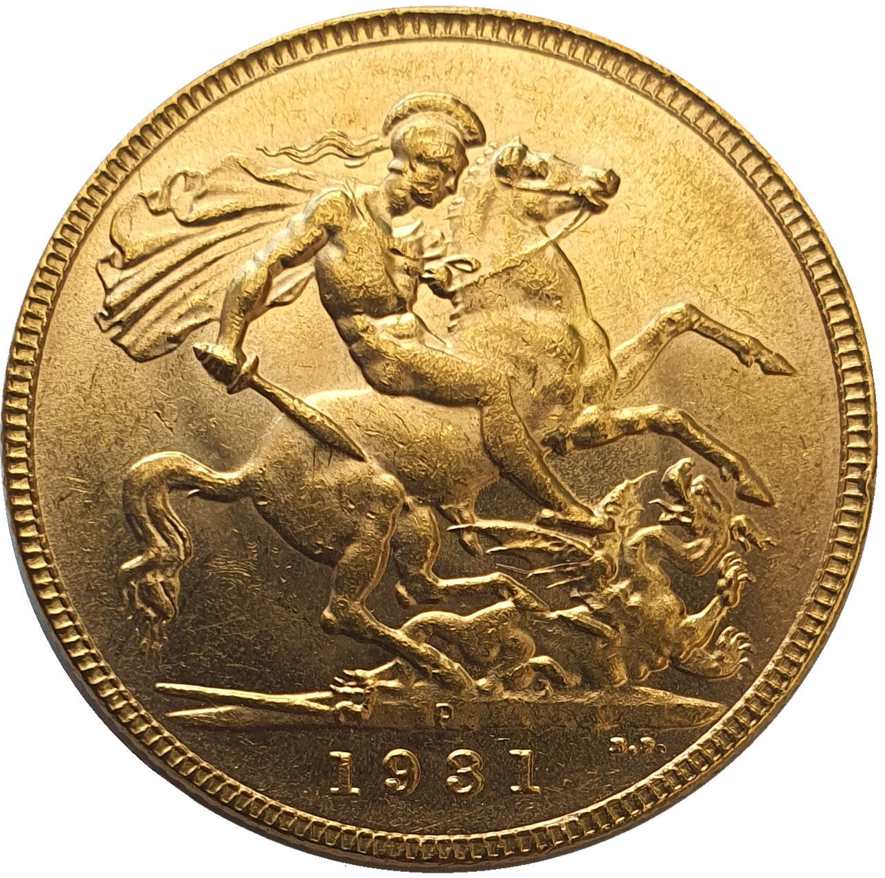 1931-P King George V Gold Sovereign (Perth)
