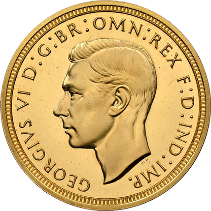 1937 King George VI Proof Specimen Half Sovereign - NGC PF65