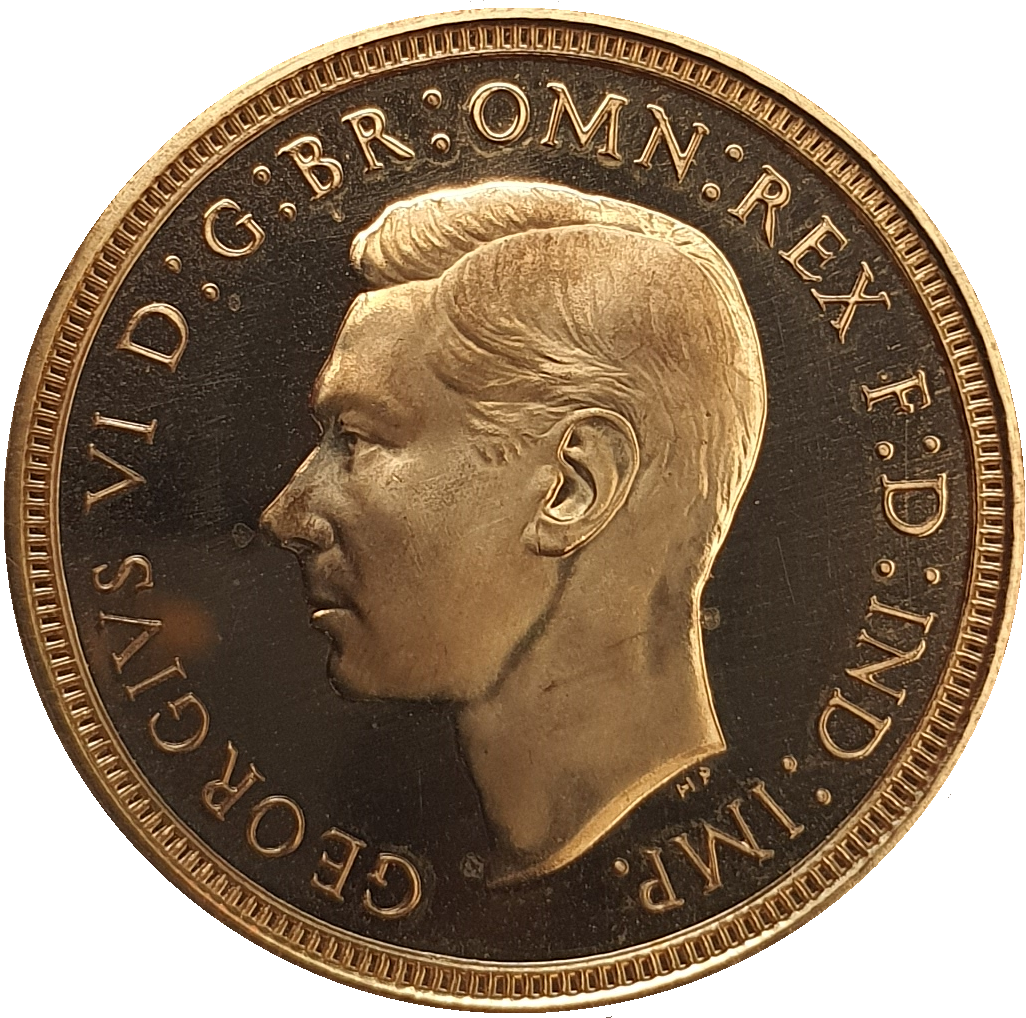 1937 King George VI Proof Specimen Half Sovereign - ungraded