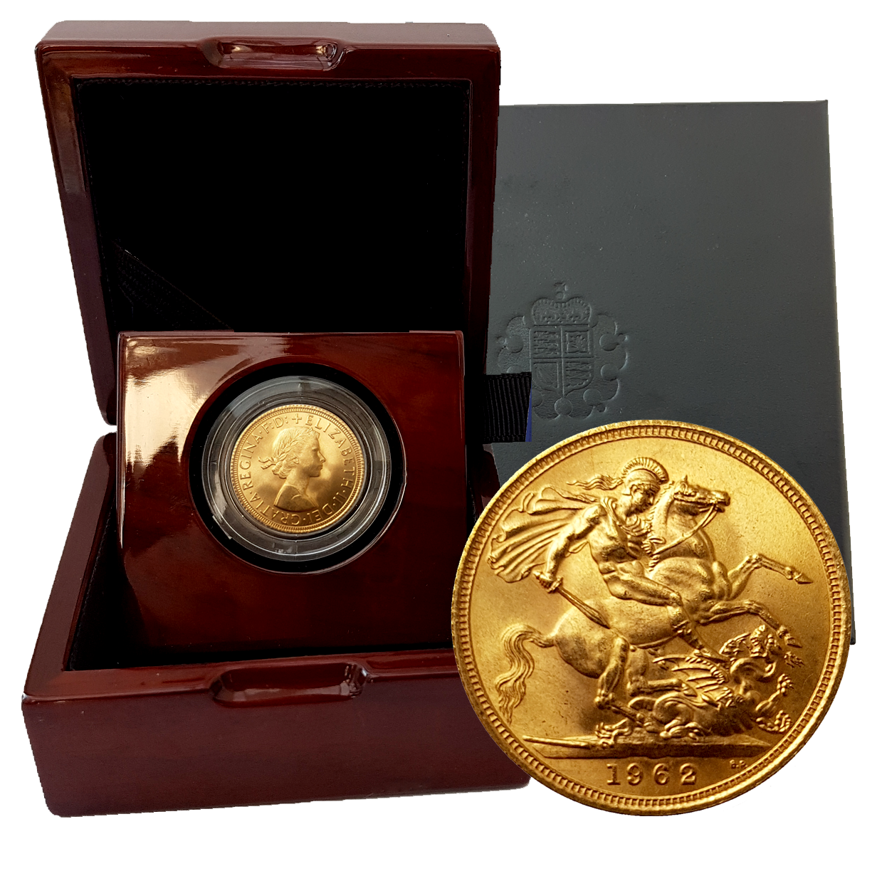 1957-1968 Queen Elizabeth II Gold Sovereigns +Luxury Case