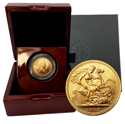 1957-1968 Queen Elizabeth II Gold Sovereigns +Luxury Case