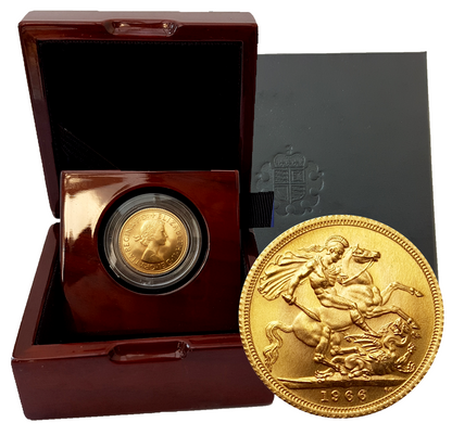 1957-1968 Queen Elizabeth II Gold Sovereigns +Luxury Case