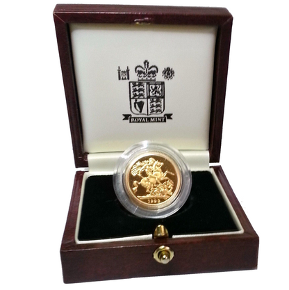 1993 Queen Elizabeth II Proof Sovereign by Raphael Maklouf - Presentation Case - NO COA