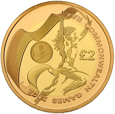 2002 Proof £2 Gold 4-Coin Set – Commonwealth Games Collection - Boxed / COA