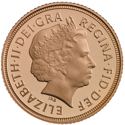 2010 Queen Elizabeth II Proof Gold Half Sovereign + Walnut Case COA