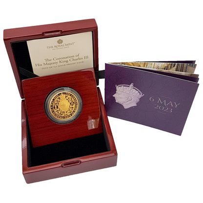 2023 King Charles III Coronation 1oz (one) 999.9 Gold Proof Coin