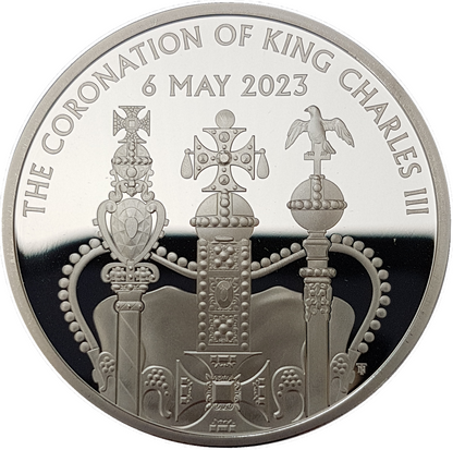 2023 King Charles III Coronation £5 Crown PIEDFORT Silver Proof