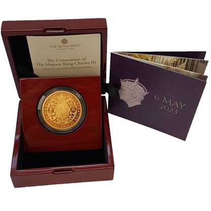 2023 King Charles III Coronation 2oz (two) 999.9 Gold Proof Coin