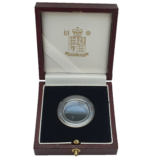 Royal Mint Leatherette Case with Screw Type Capsule for Sovereign