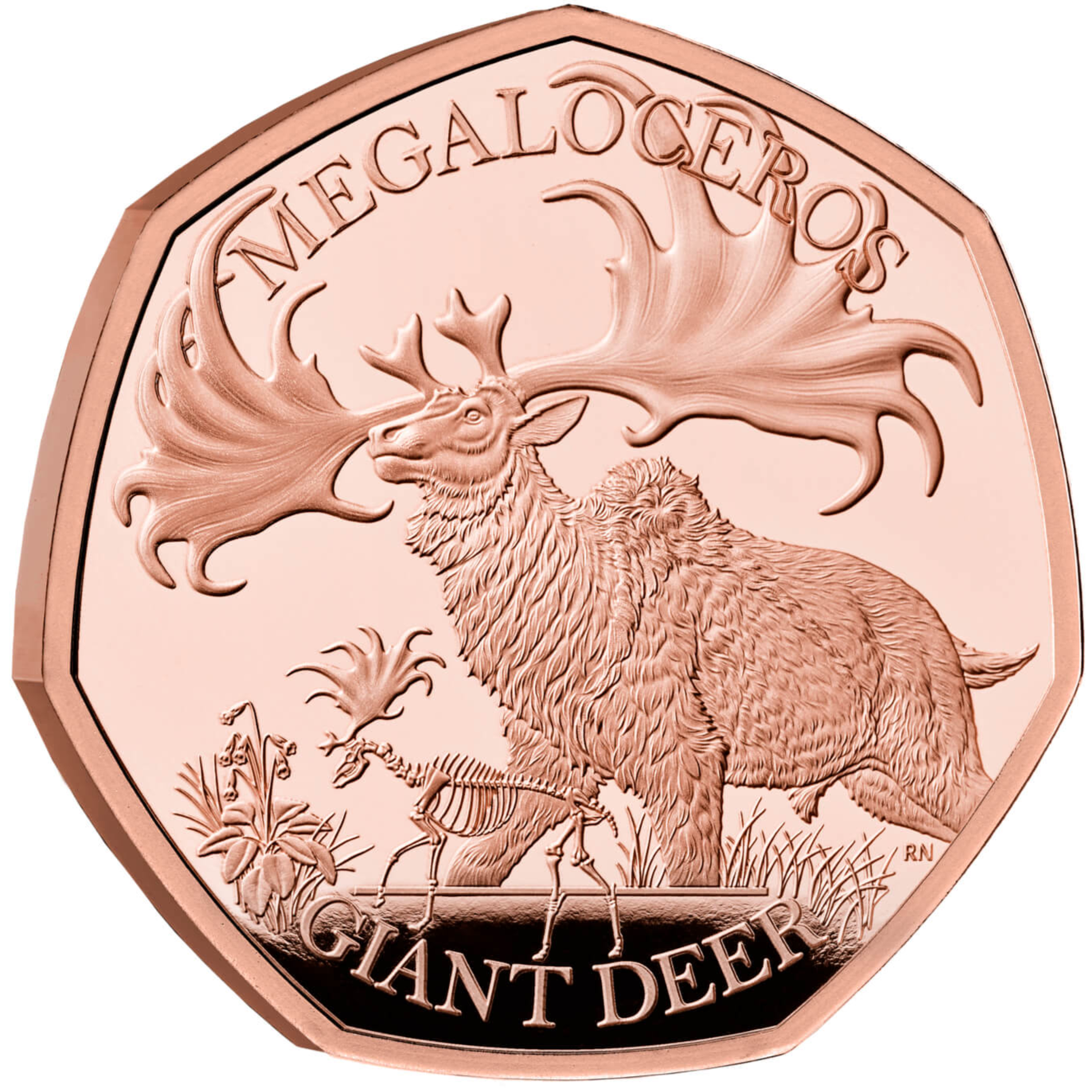 2024 'Giant Deer' Gold Proof 50P - Only 35 issue Limit.