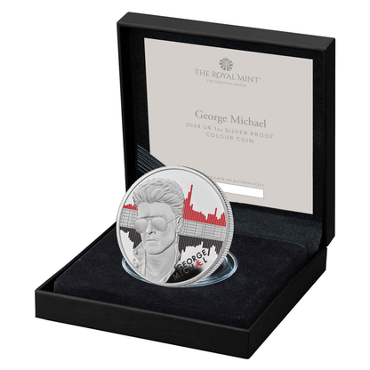 2024 Music Legends 'George Michael' 1 oz 999 Fine Silver Proof Coin