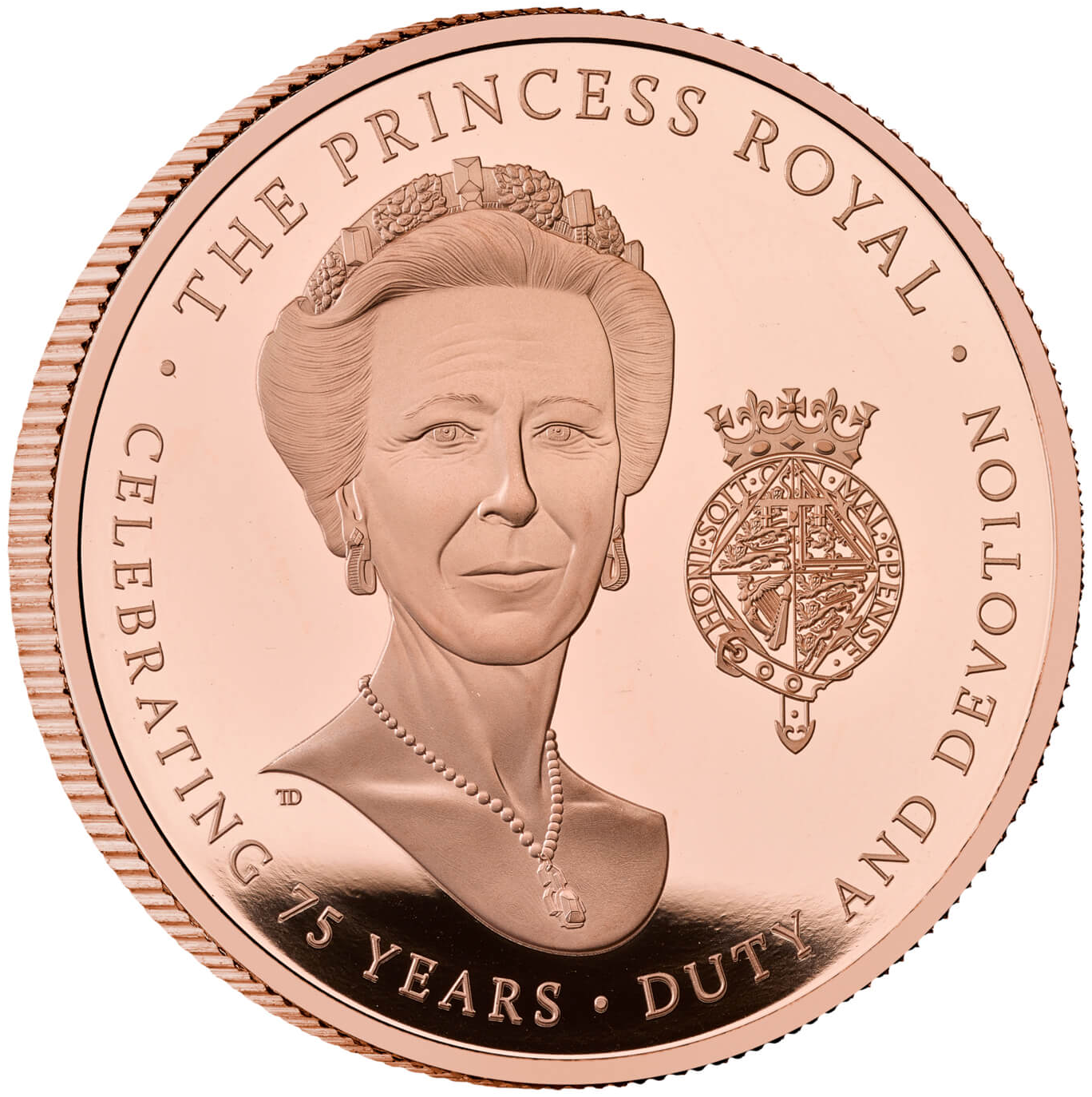 2025 HRH The Princess Royal 75th Birthday £5 Crown Gold Proof