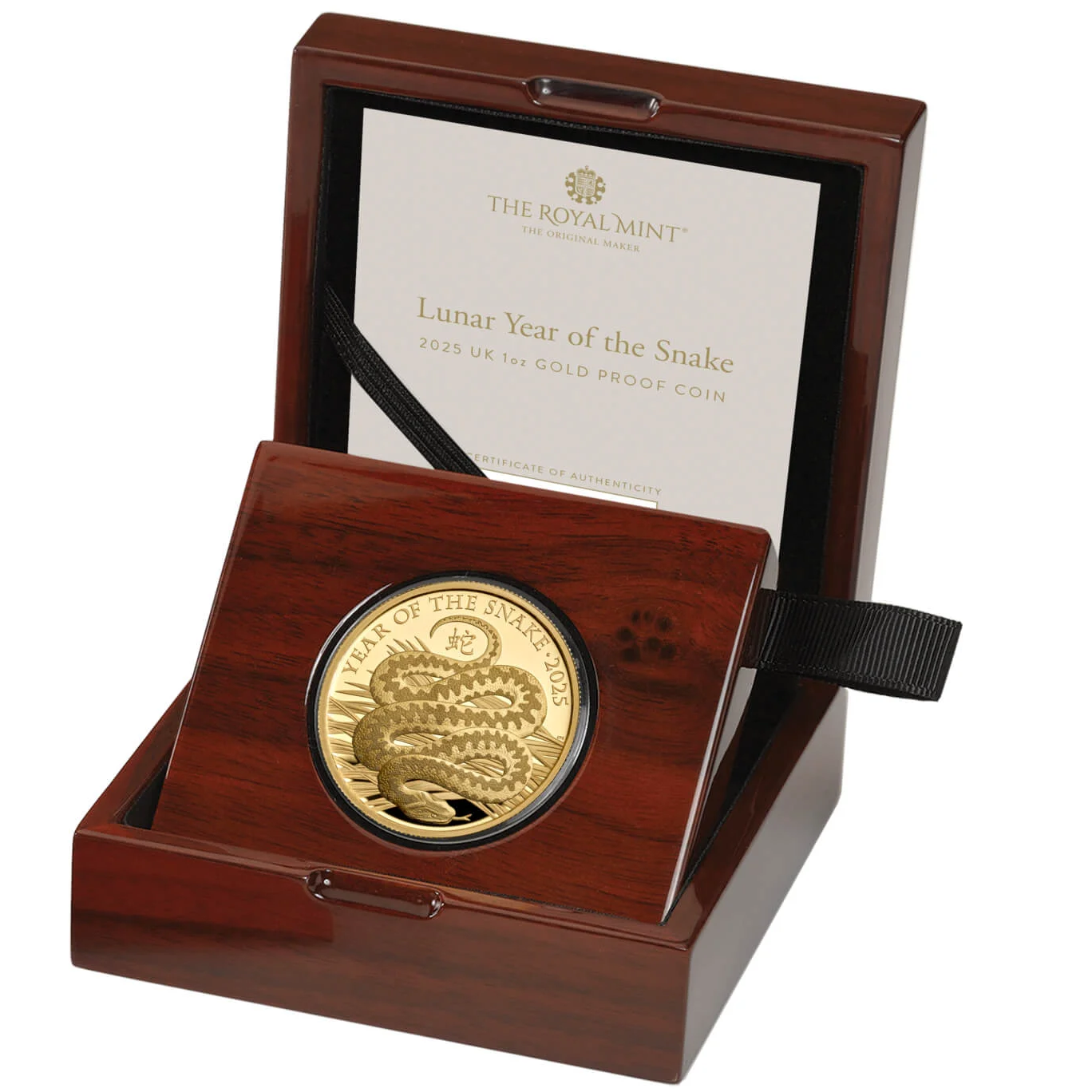 2025 King Charles III 'Lunar Year of the Snake' 999.9 1oz Gold Proof Coin