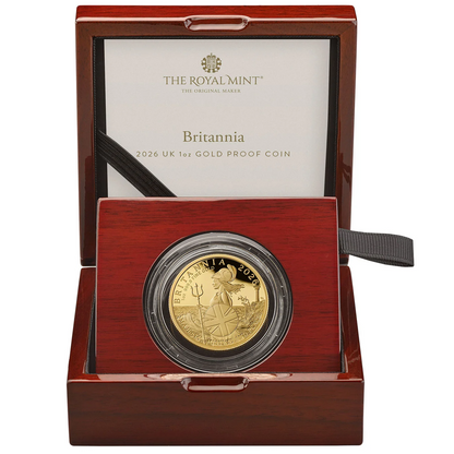 2026 Britannia One Ounce (£100) 999.9 Gold Proof Coin